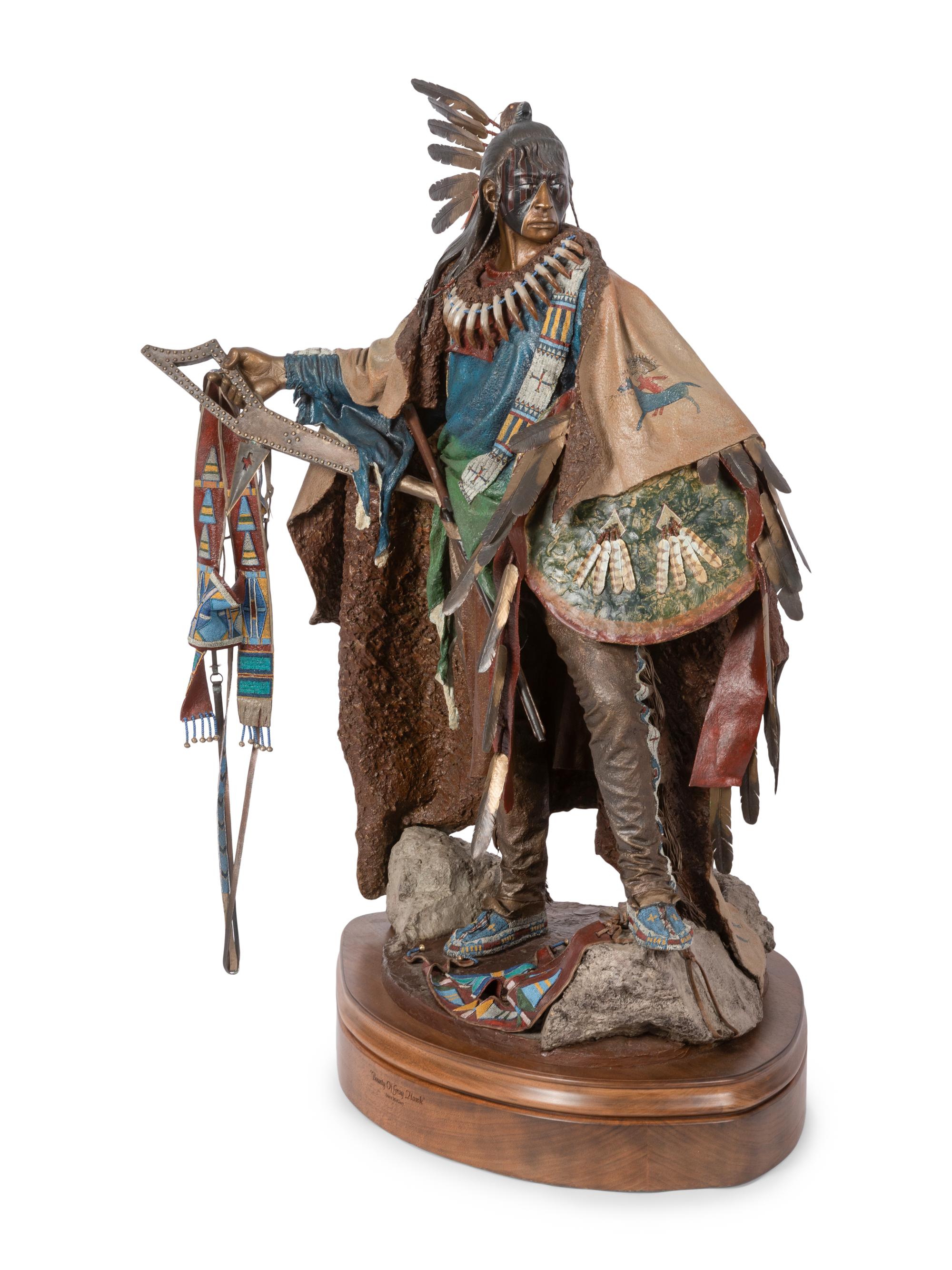 Dave McGary (American, 1958-2013) Bounty of Gray Hawk , Artist's Casting, 1997