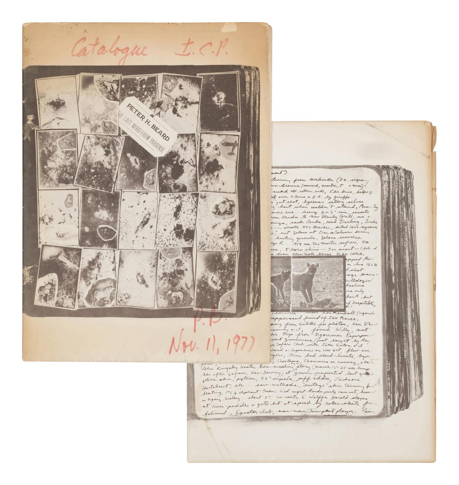 [ARTIST'S BOOK]. BEARD, Peter (1938-2020). Last Word from Paradise . [New York: International Center of Photography], 1977.