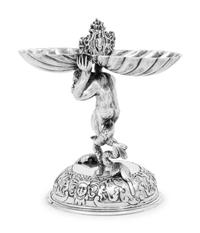 A German Silver Figural Master Salt