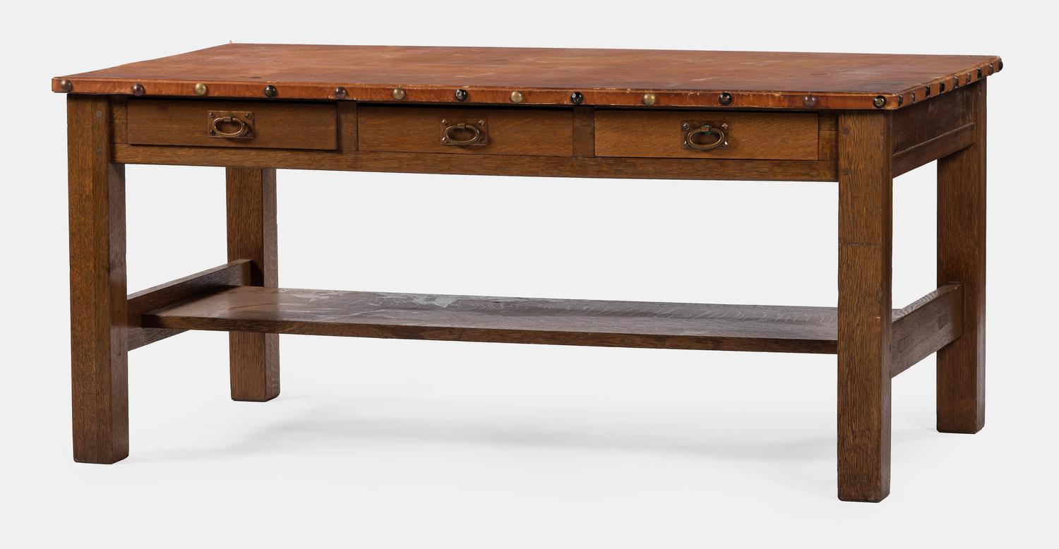 An Arts and Crafts Library Table