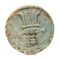 An Egyptian Faience Two-Sided Medallion