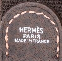 An Hermes Natural Canvas Garden Party PM Handbag, 12" x 8.5" x 5".