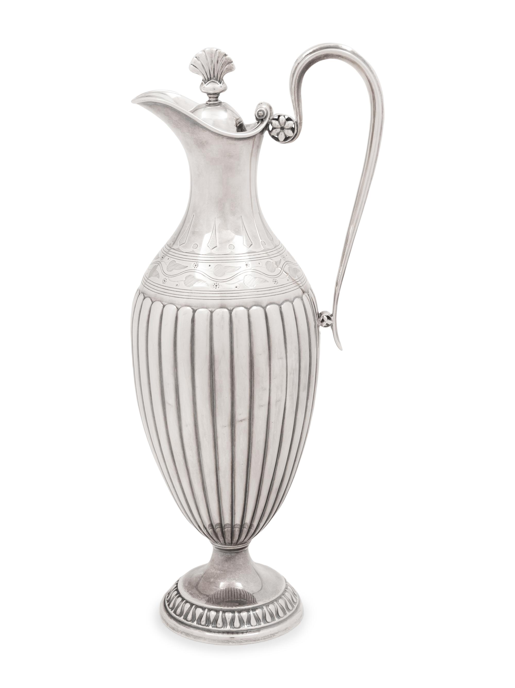 An English Silver Claret Jug