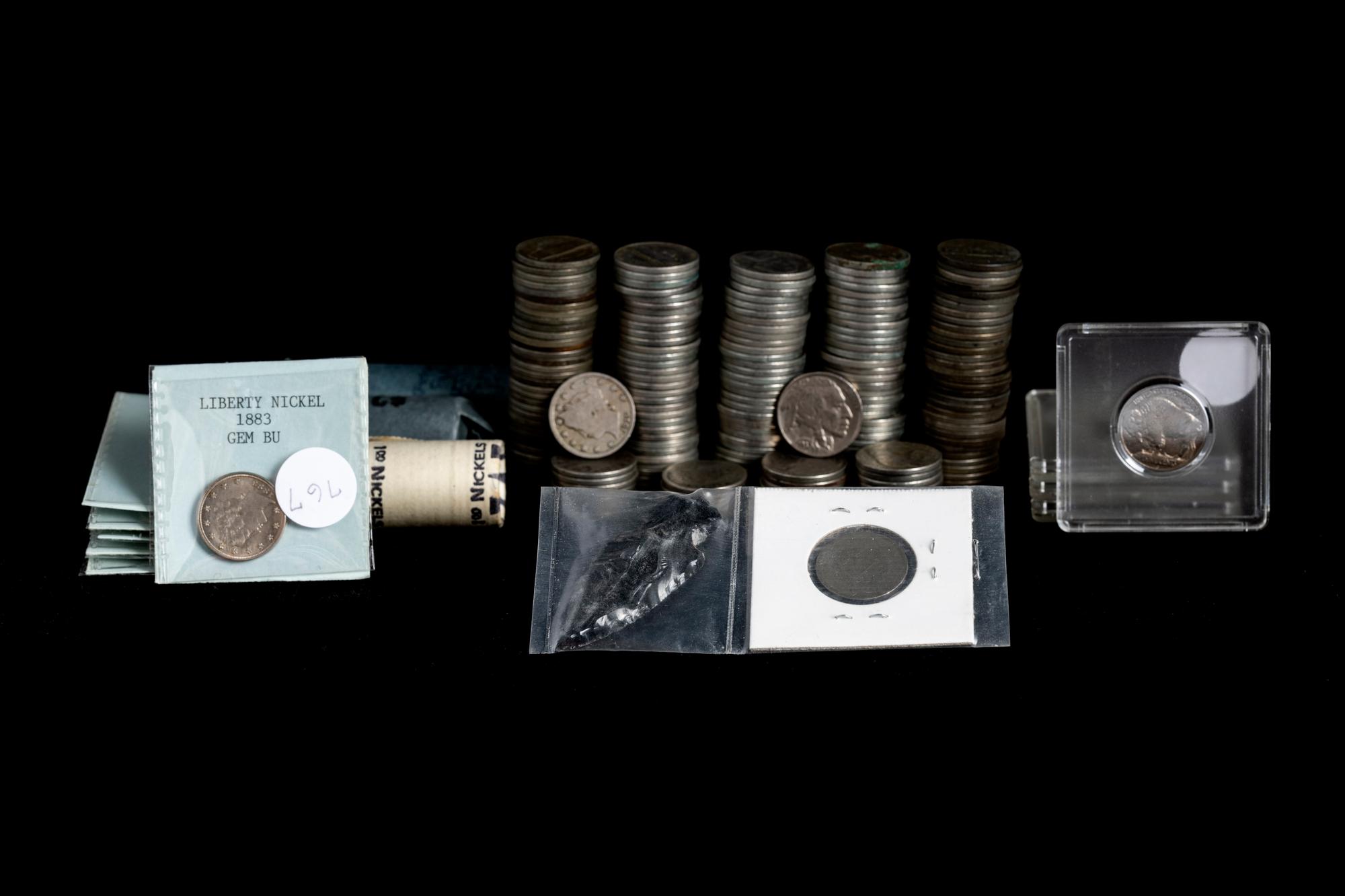 A Large Collection of 5c Coins