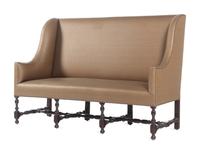 A French Walnut Wingback Sofa