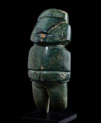 A Mezcala Serpentine Standing Figure
