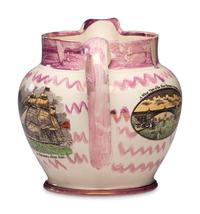 A Sunderland Transfer-Printed Lustreware Jug