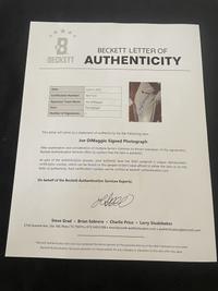 A Joe DiMaggio Signed Autograph Photo (Beckett Authentication Services Letter)