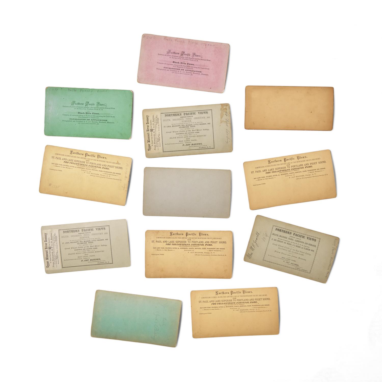 Haynes, F. Jay (1853-1921). A group of 12 stereoviews of the Montana Territory.