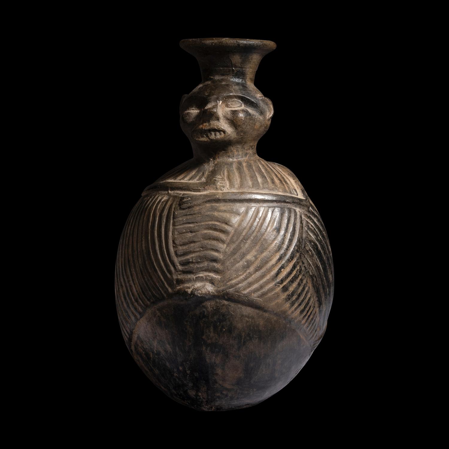 A Chimu-Moche Blackware Vessel