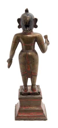 An Indian Bronze Figure Height overall 14 3/4 inches. — BENGAL, 18TH/19TH CENTURY