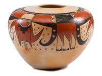 Polychrome Pottery Seed Jar