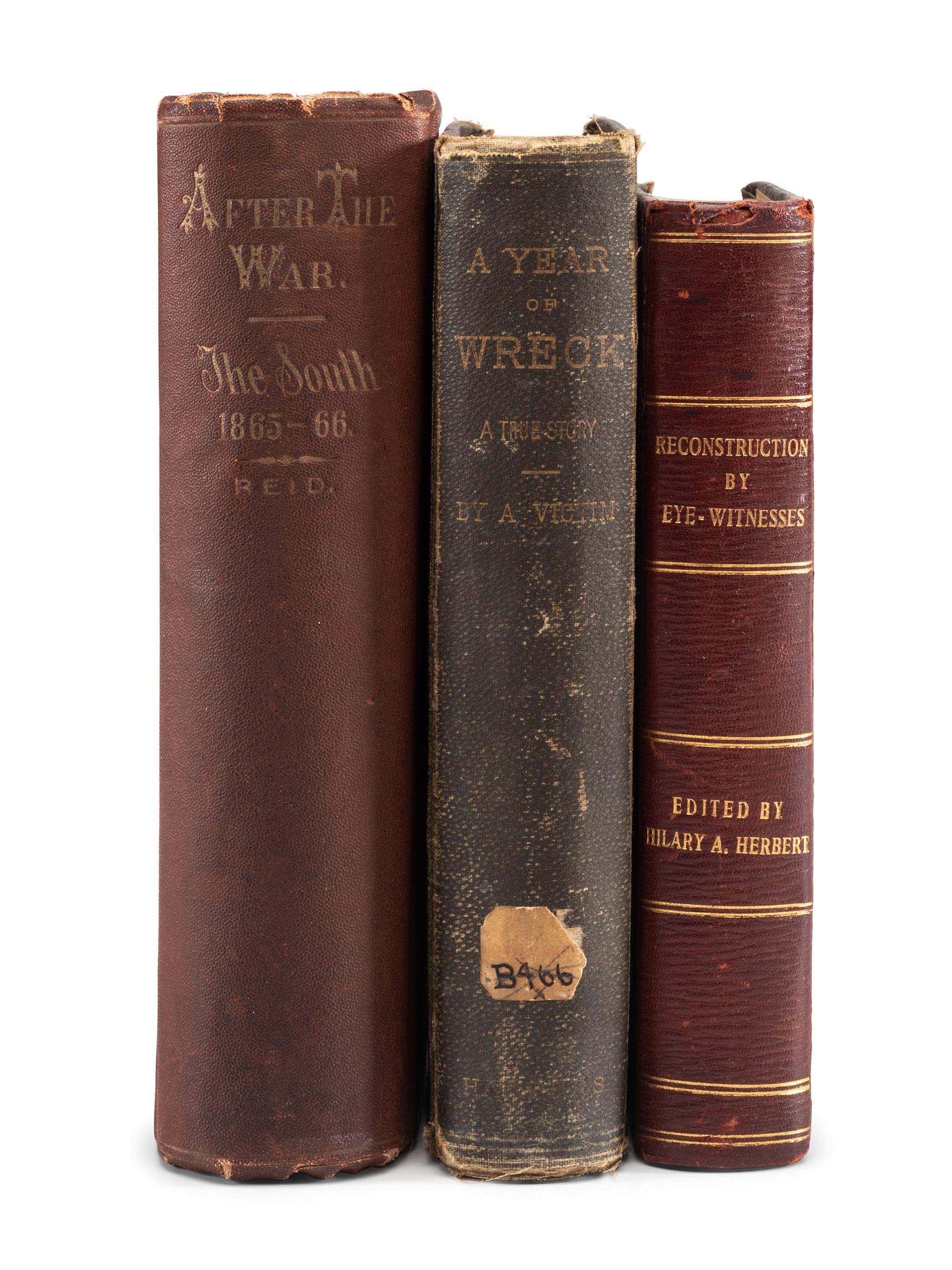 [RECONSTRUCTION]. A group of books and pamphlets related to Reconstruction, comprising:
