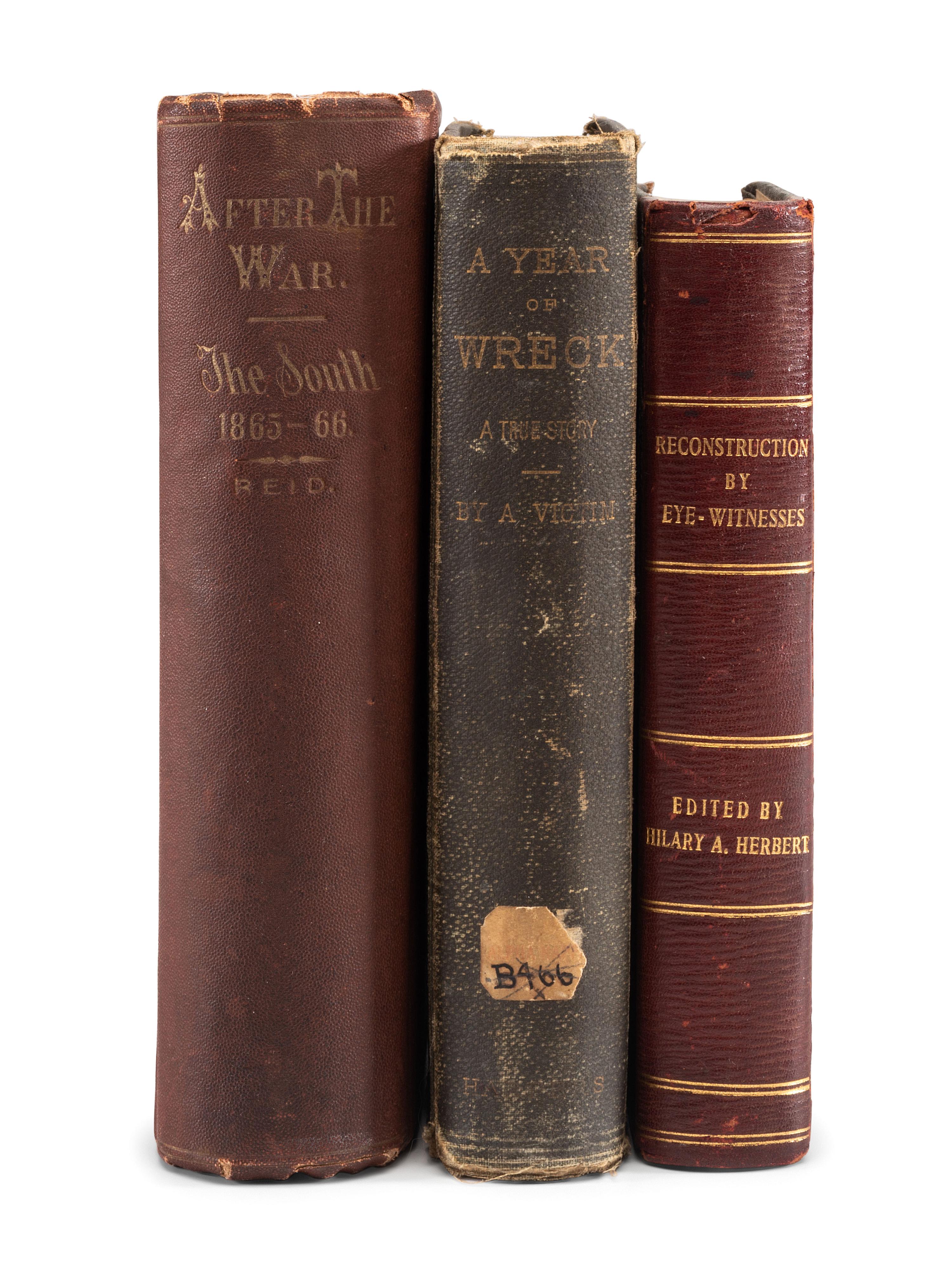 [RECONSTRUCTION]. A group of books and pamphlets related to Reconstruction, comprising: