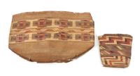 Two Tlingit Basketry Wallets Largest wallet: 11 x 17 1/2 inches.