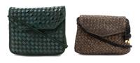 Two Bottega Veneta Woven Intrecciatto Bags,