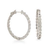 DIAMOND INSIDE-OUT HOOP EARRINGS