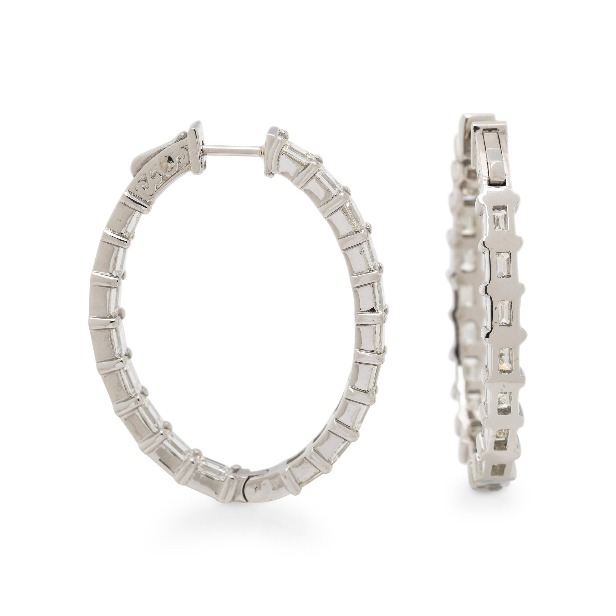 DIAMOND INSIDE-OUT HOOP EARRINGS