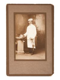 [AFRICAN AMERICANA]. 4 occupational photographs ft. African American subjects wearing uniforms.