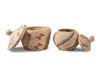 Alaska Native Lidded Baskets