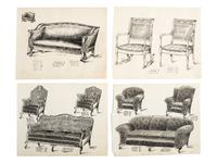 Portfolio of Parlor Furniture Drawings 1914-1923