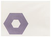 Frank Stella, (American, b. 1936), Ileana Sonnabend (pl. 2 from Purple Series), 1972