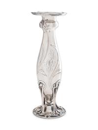 An American Art Nouveau Silver Vase