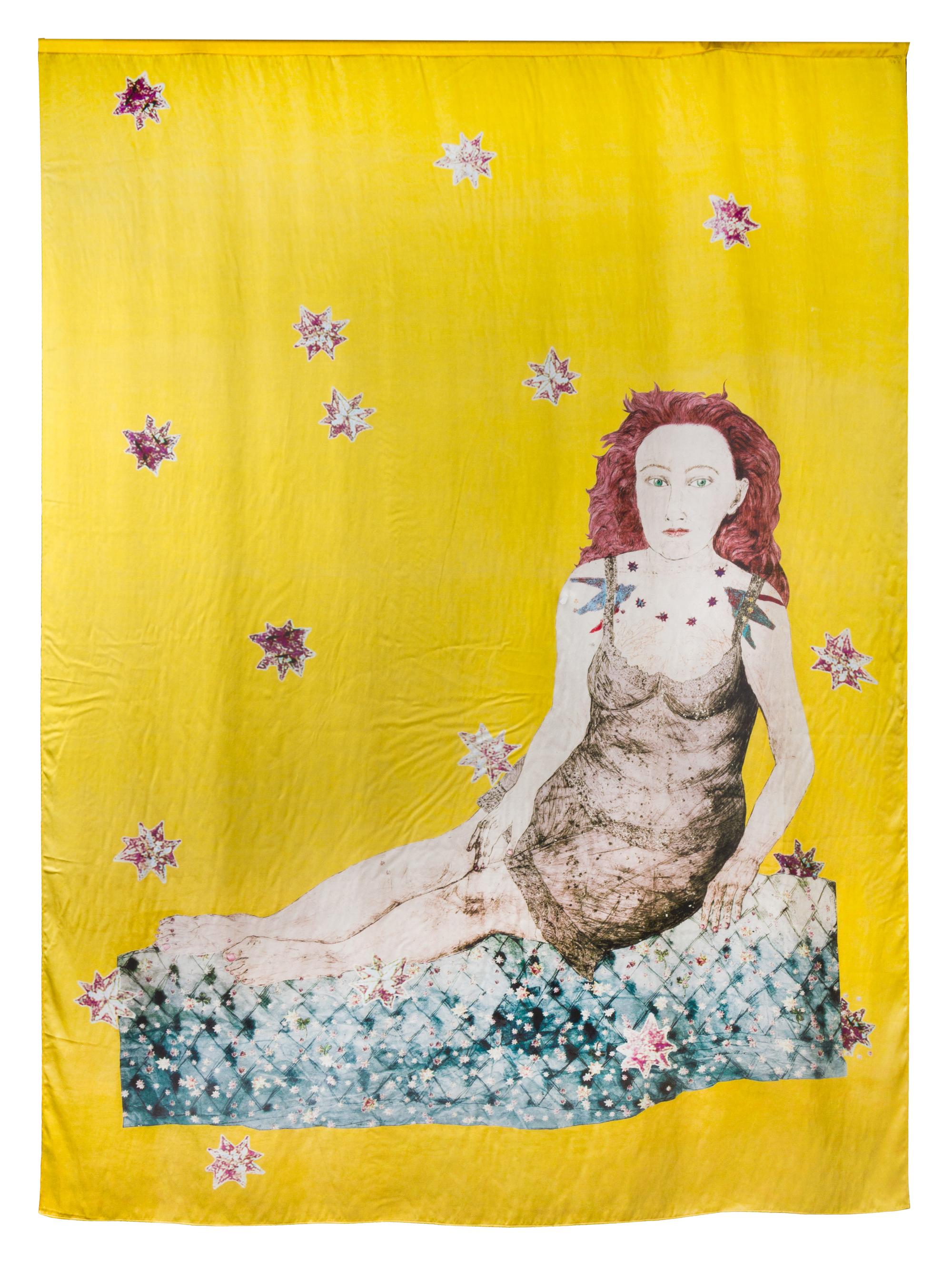Kiki Smith, (American, b. 1954), Sitting with Snake, 2007