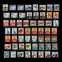 A Collection of 1950 Bowman Football Cards Including Multiple Hall of Famers and Rookies (210)