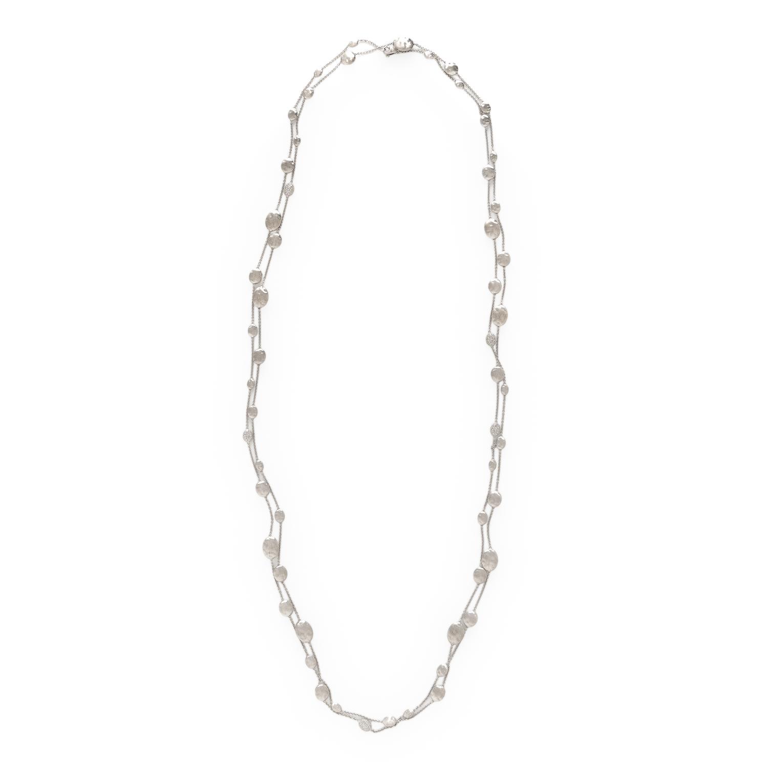 Marco Bicego, White Gold and Diamond 'Siviglia' Necklace