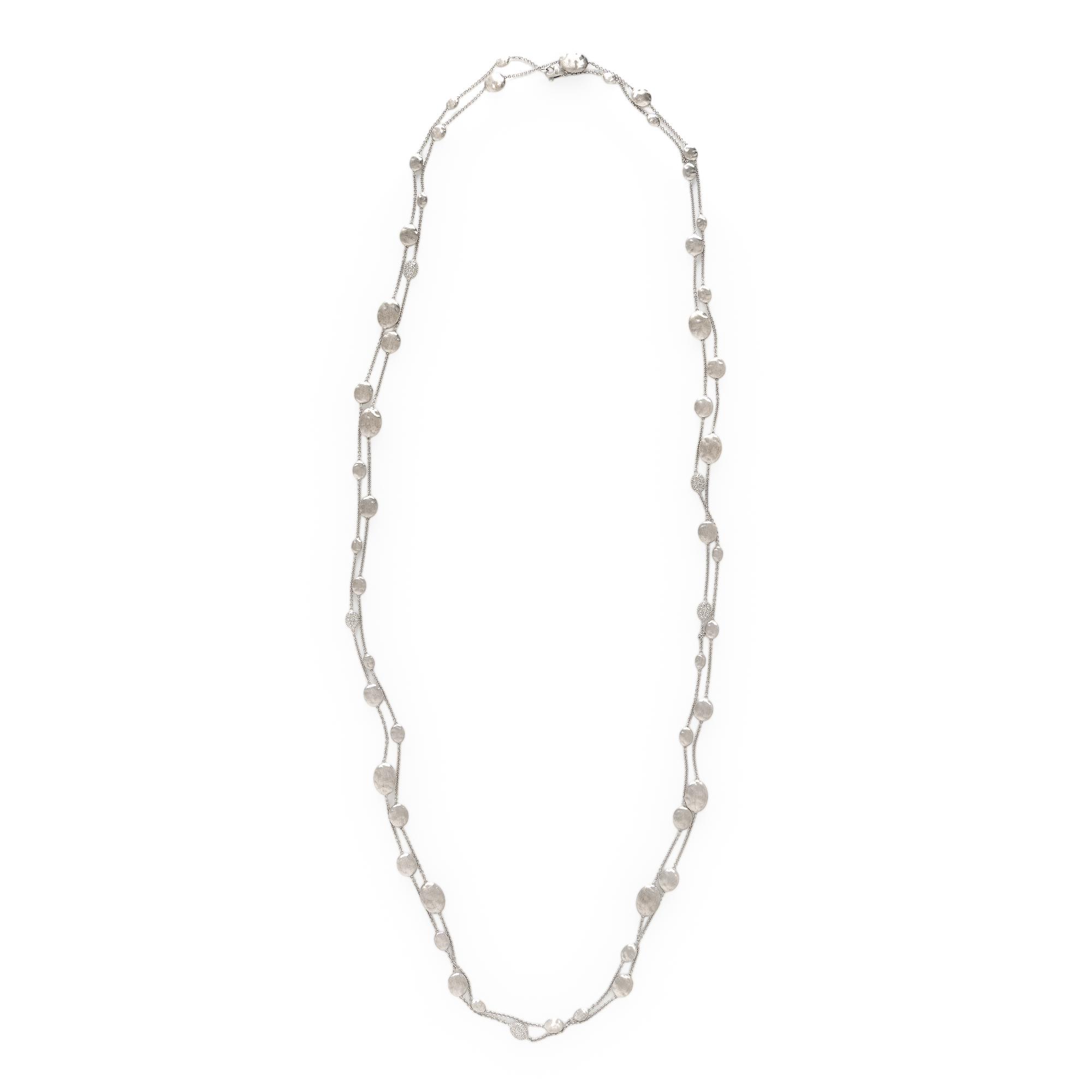 Marco Bicego, White Gold and Diamond 'Siviglia' Necklace