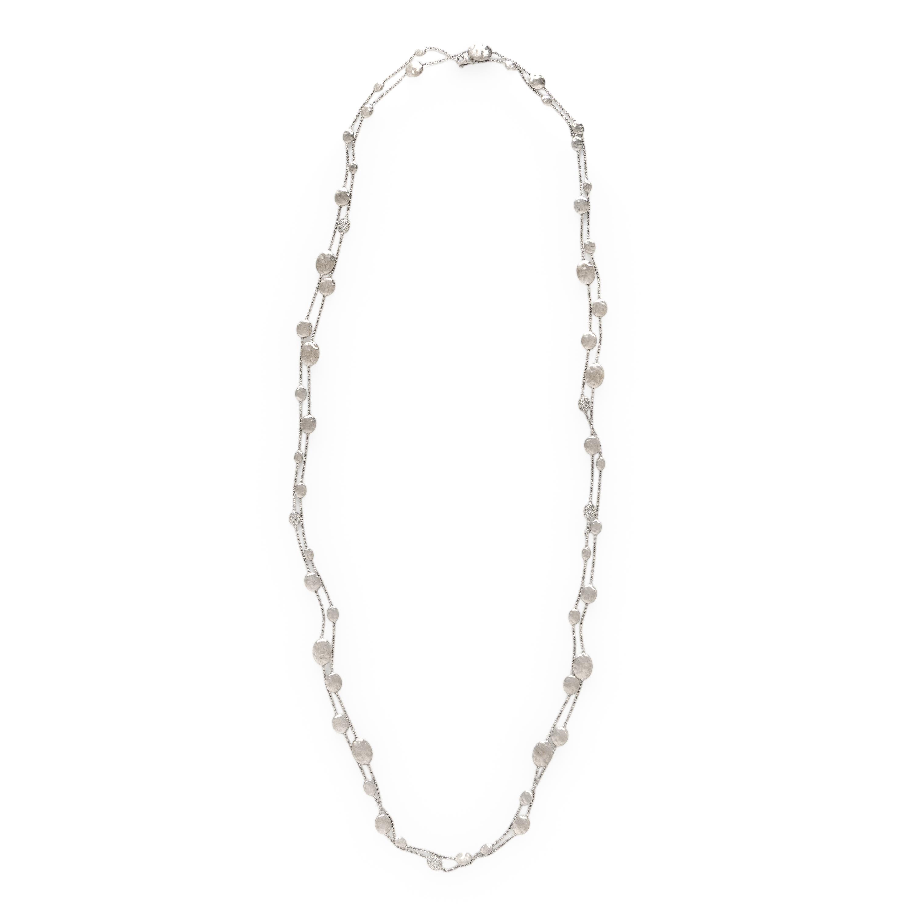Marco Bicego, White Gold and Diamond 'Siviglia' Necklace