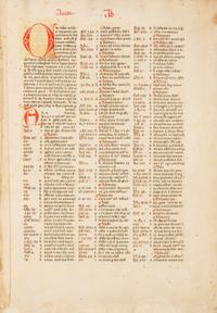 CONRADUS DE HALBERSTADT [CONRADUS DE ALEMANIA]. Concordantiae bibliorum. [Strassburg: Johann Mentelin, not after 1474].
