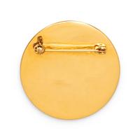Chanel, Enameled Logo Brooch