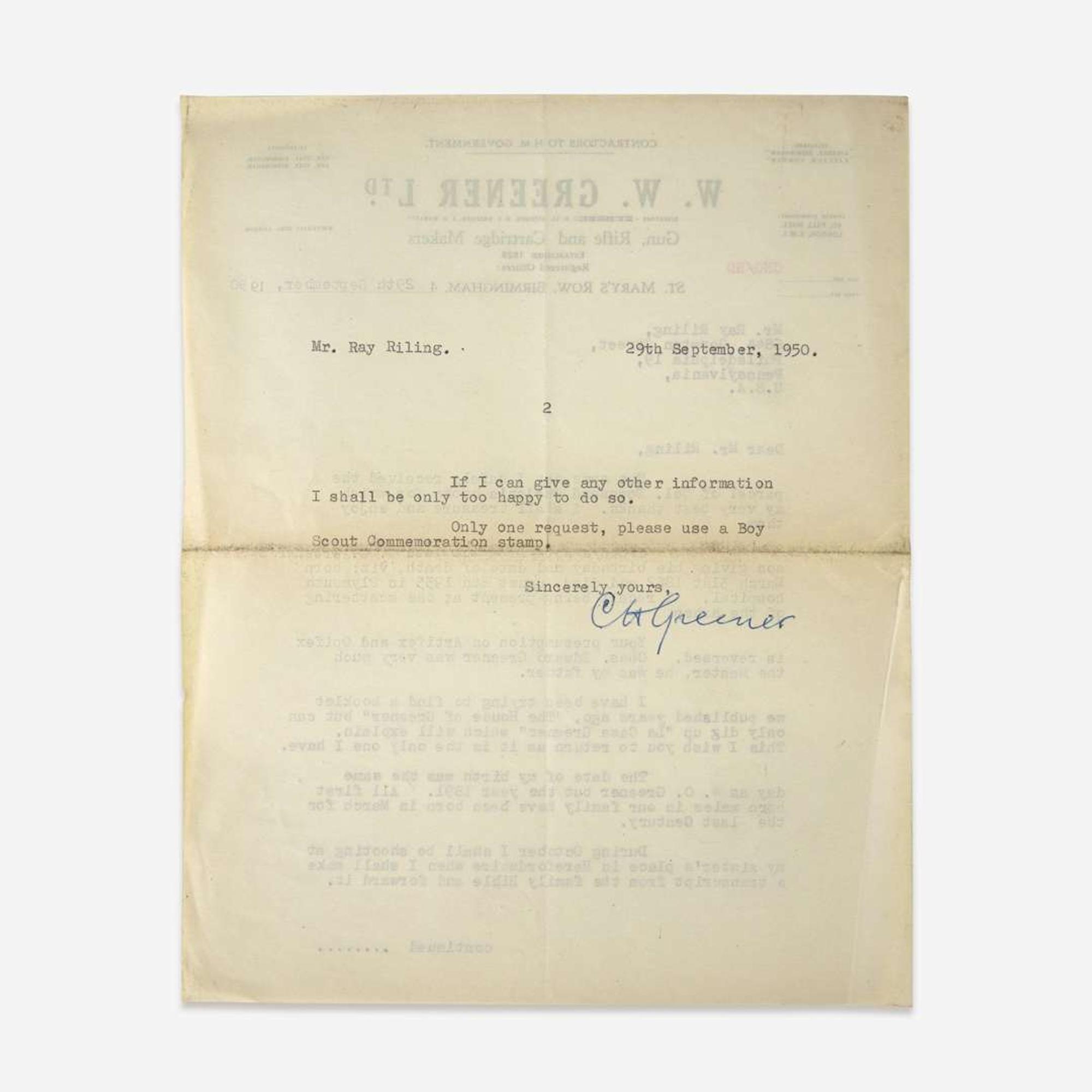 [Sporting] [Shooting] [Greener, William Oliver] Gerrare, Wirt A Bibliography of Guns and Shooting...