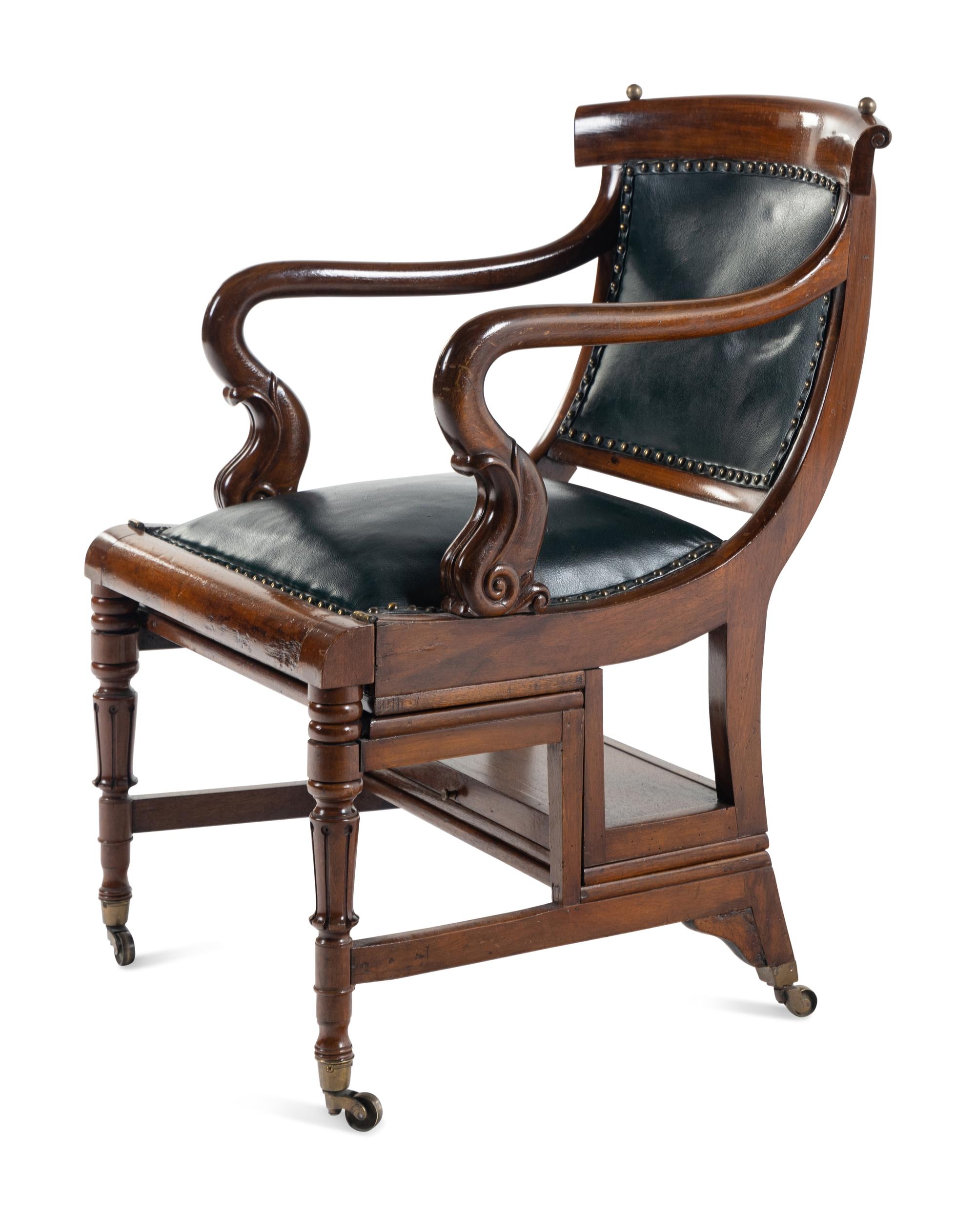 A William IV Mahogany Metamorphic Chair