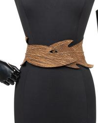Alaïa Leaf-Shaped Leather Belt, 1980-90s