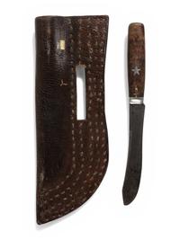 Northern Plains Tacked Knife Sheath, with Knife
