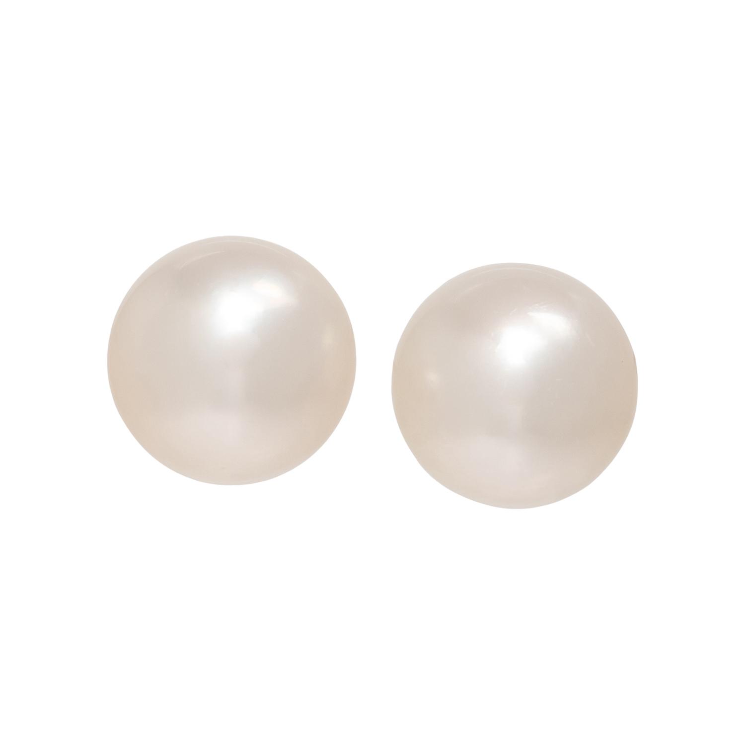 CULTURED PEARL STUD EARRINGS