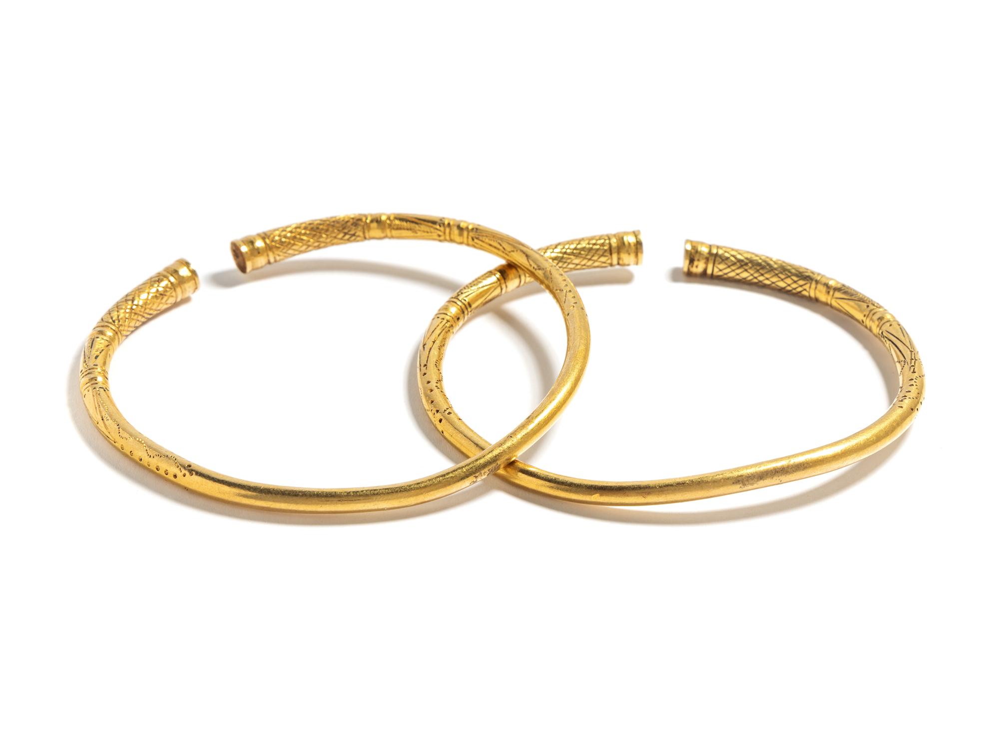 A Pair of Thracian Gold Bracelets
