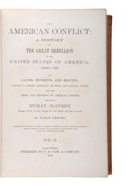 [CIVIL WAR]. A group of 7 contemporary and late-19th century histories of the Civil War and Reconstruction, comprising: