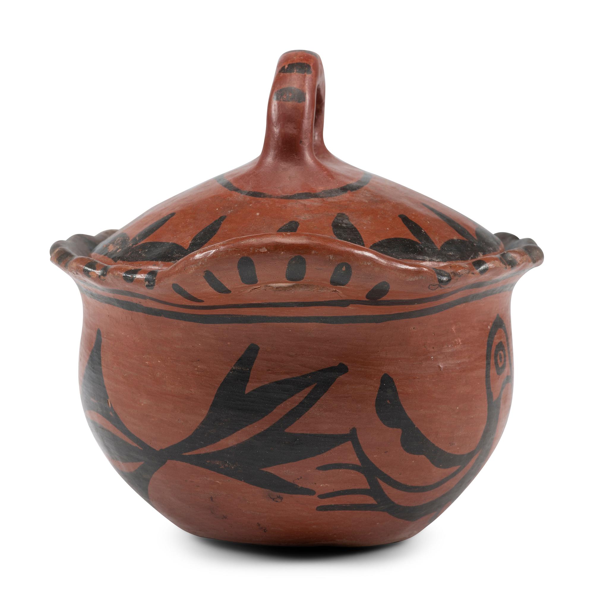 San Ildefonso Pottery Bean Jar