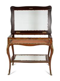 A Louis XV Style Gilt-Bronze Mounted Vitrine Table