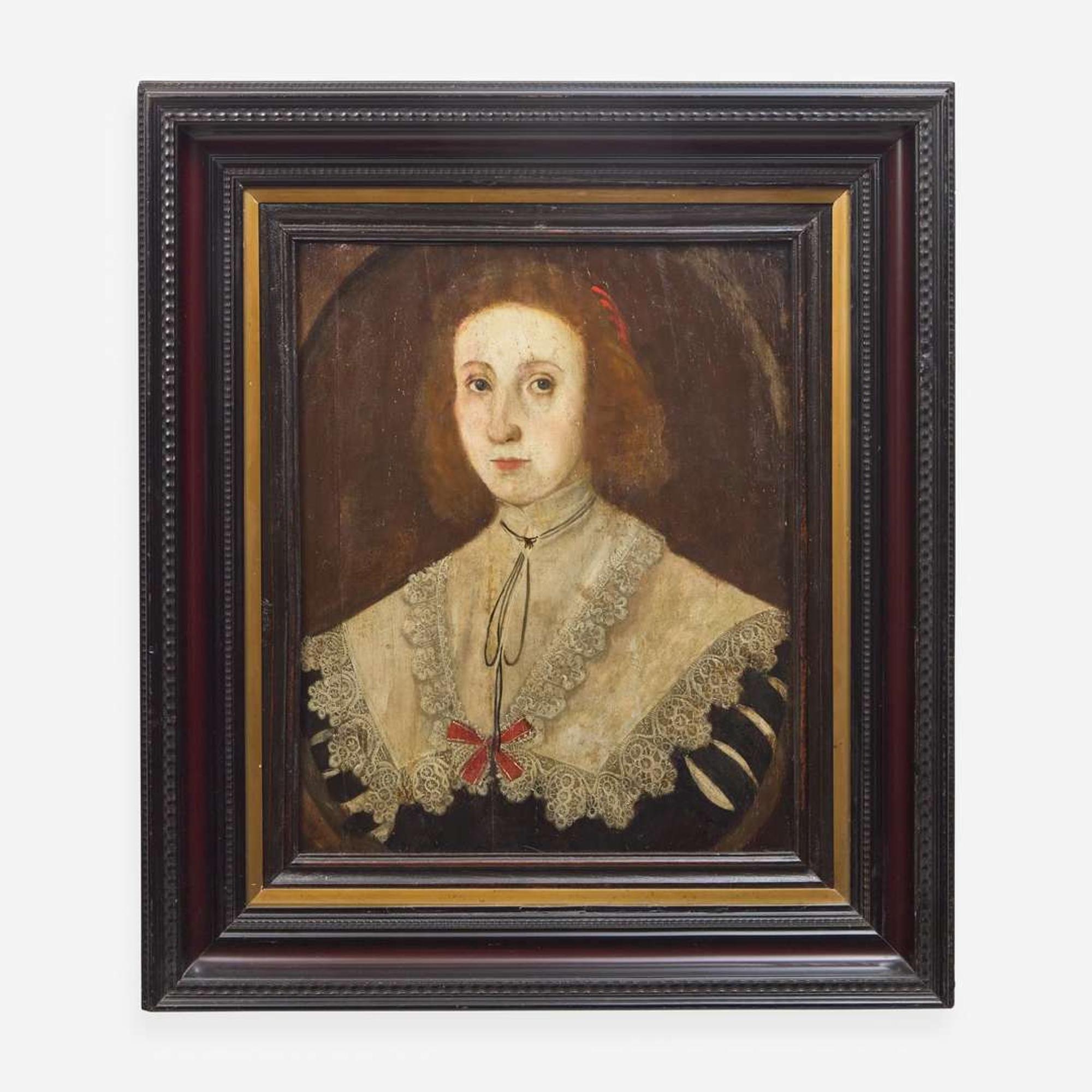 English School 17th century, Portrait of a Lady