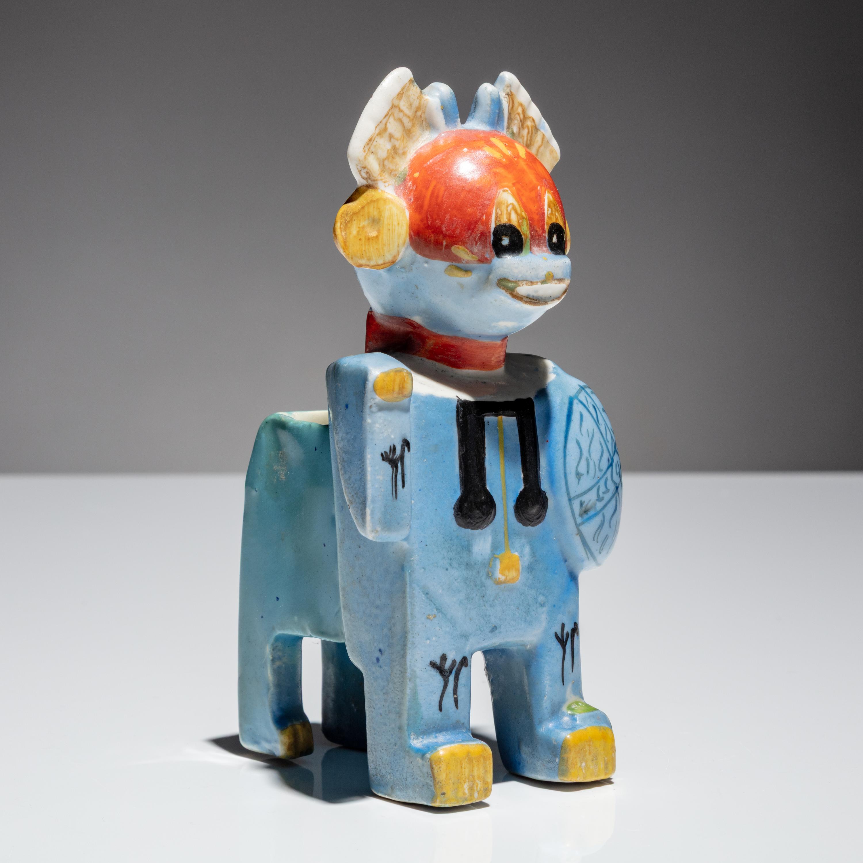 Louis Wain (English, 1860–1939) — The Lucky Knight Errant Cat Spill Vase