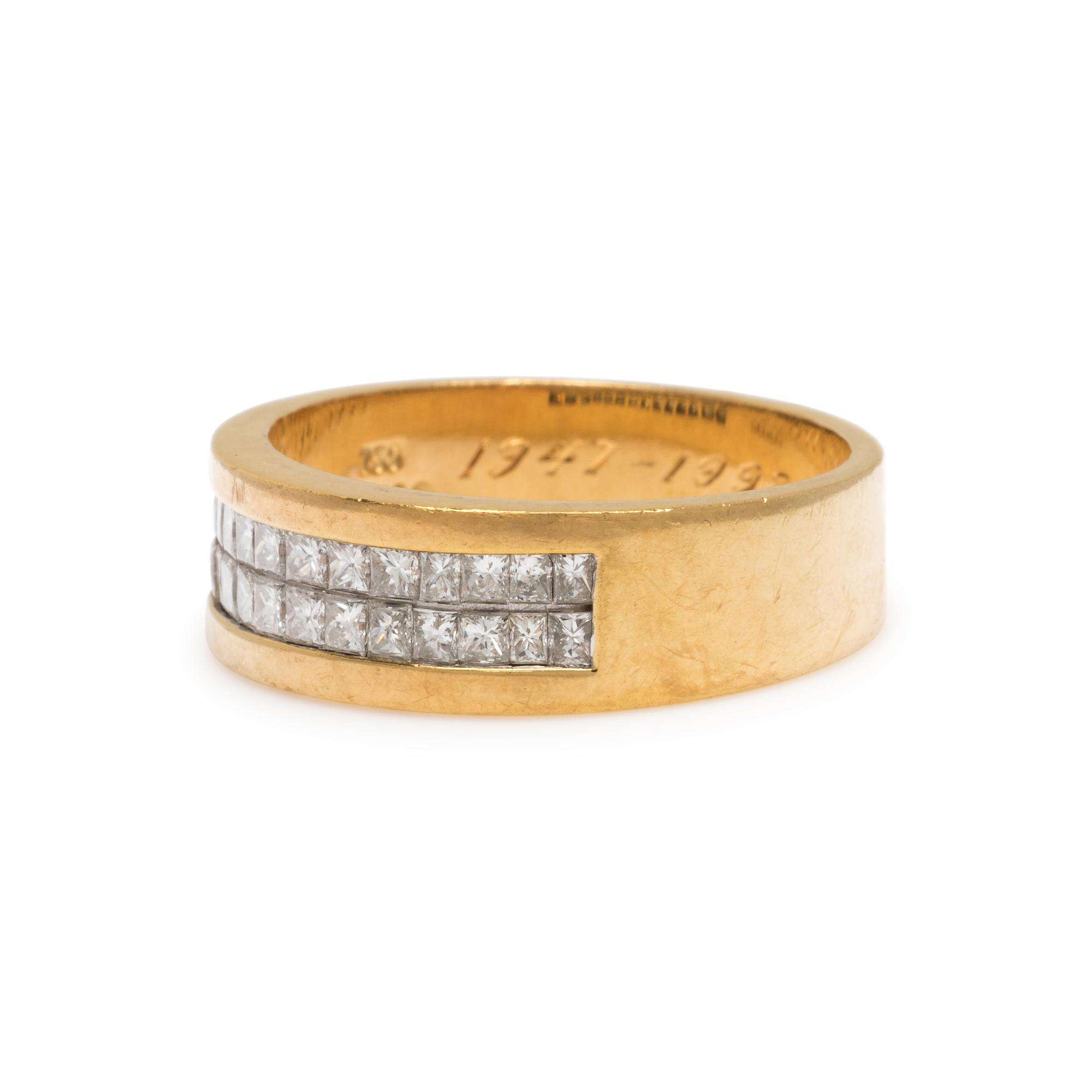 YELLOW GOLD AND DIAMOND RING