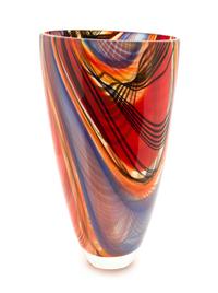 A Studio Glass Vase Height 16 inches. — LATE 20TH CENTURY