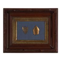 [Chicago Fire]. A pair of Chicago Fire bell badges, 1871.
