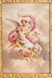 A Royal Vienna Porcelain Mounted Gilt Bronze Clock, Couaillet
