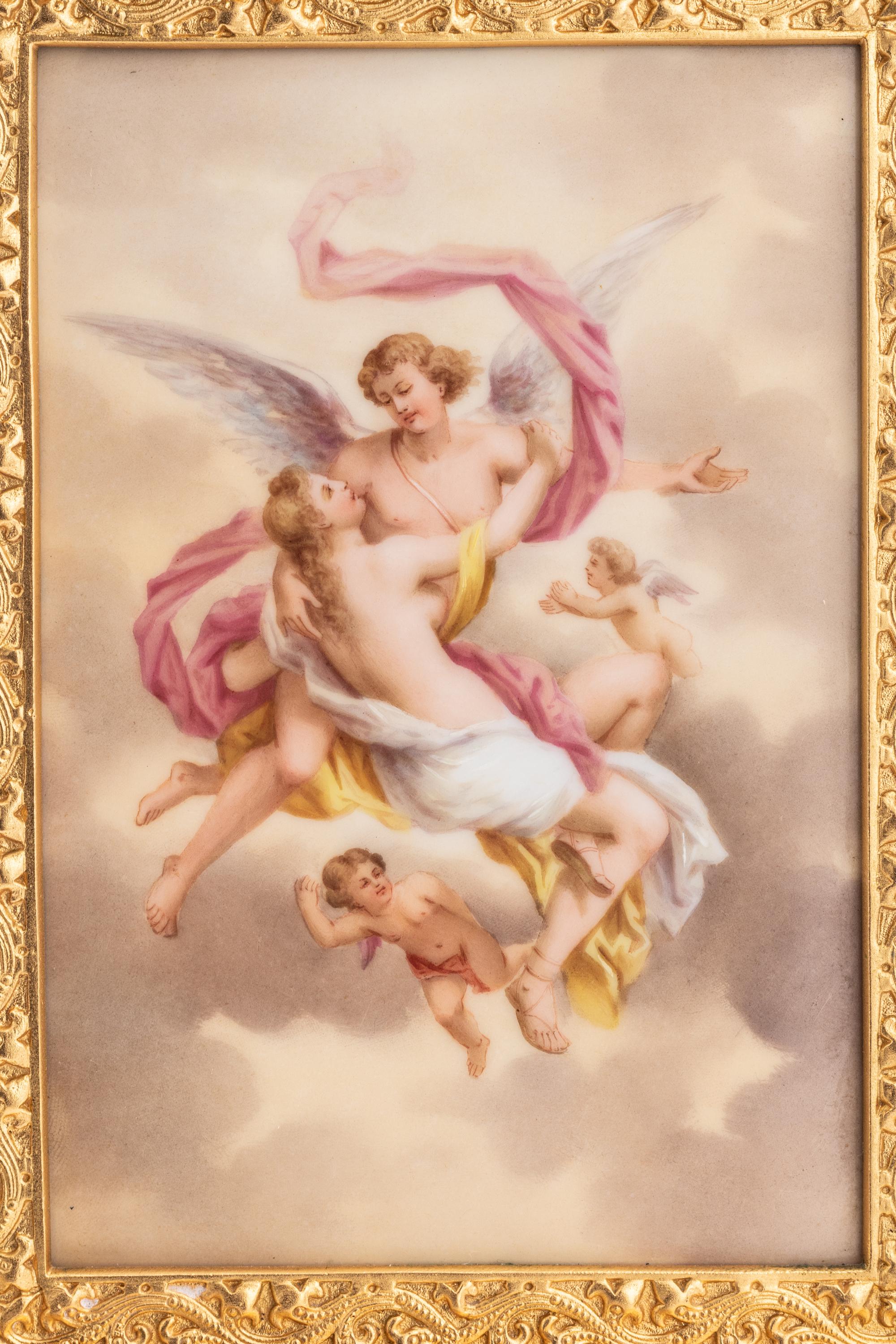 A Royal Vienna Porcelain Mounted Gilt Bronze Clock, Couaillet